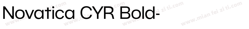 Novatica CYR Bold字体转换